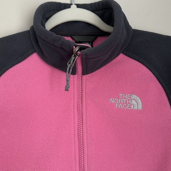 The North Face Women's Full Zip Fleece Jacket Pink&Grey Size M Authentic - Picture 6 of 12